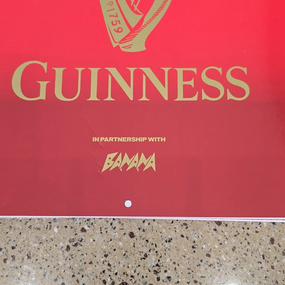 Guinness 2025 Calendar - Red and Gold